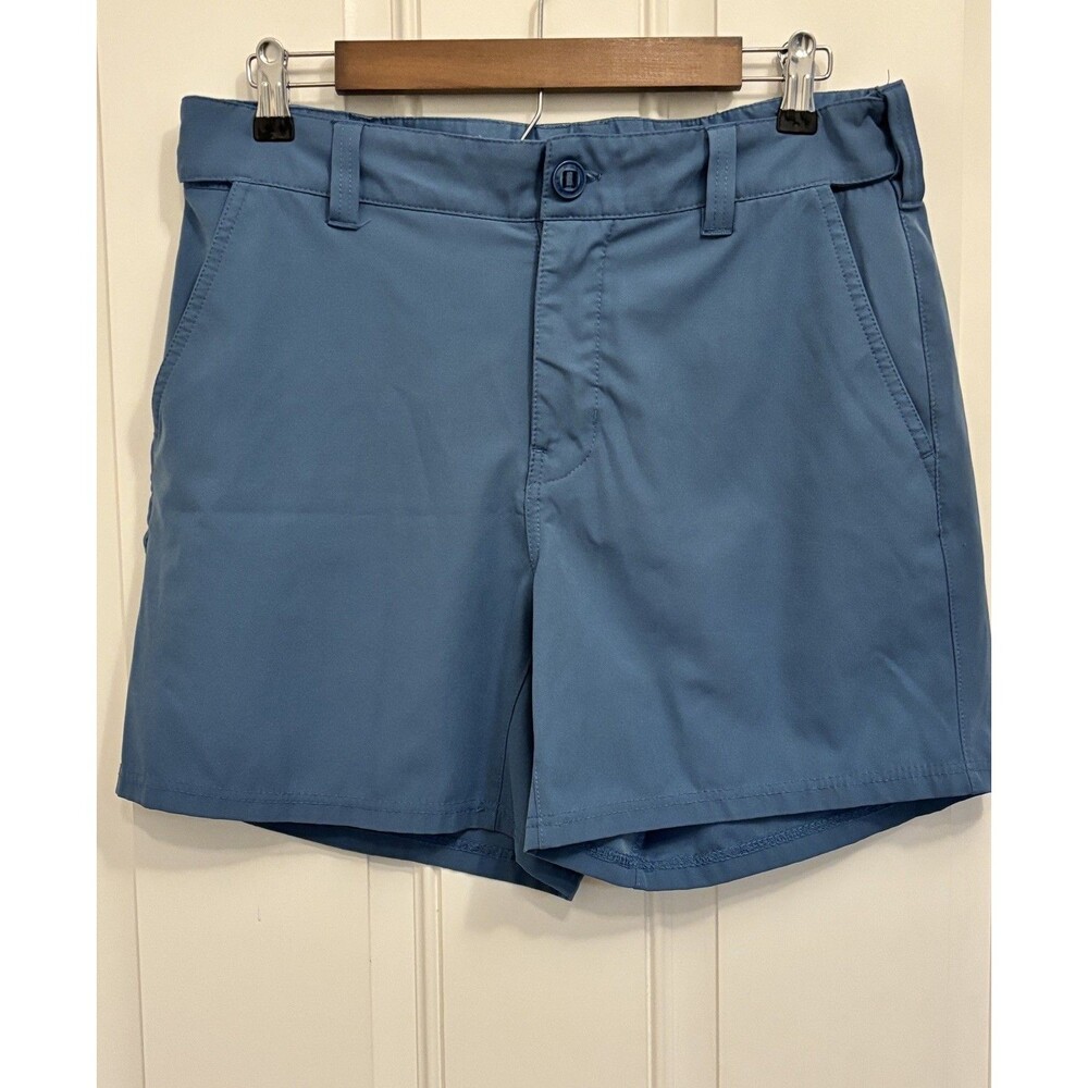 Huk Fishing Shorts Mens Medium Performance Outdoor Utility Zip Pocket Quick Dry
